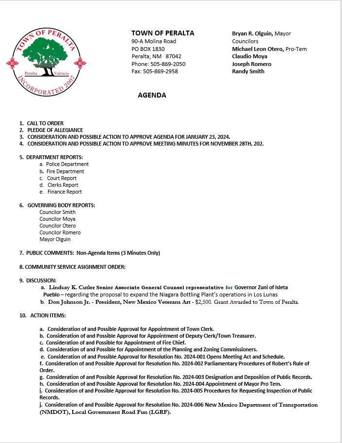 CM Agenda 12324 update